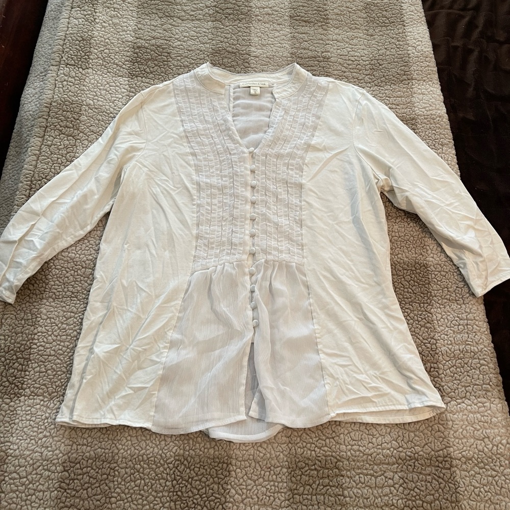 White lacy shirt